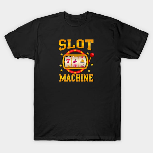 Jackpot slot machine game T-Shirt by Pink Umbrella